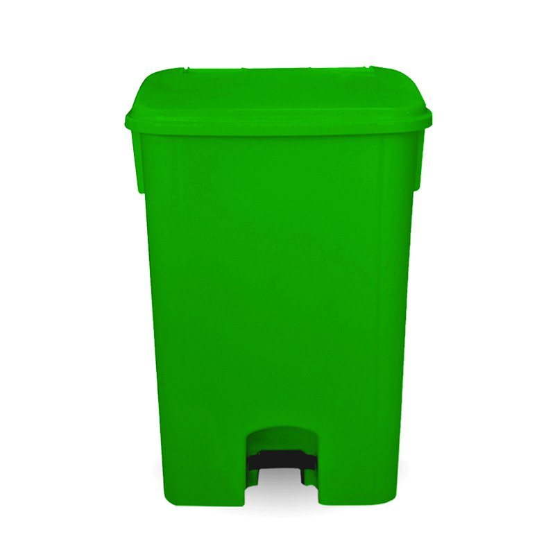 COLETOR COM PEDAL VERDE BRALIMPIA - 50L