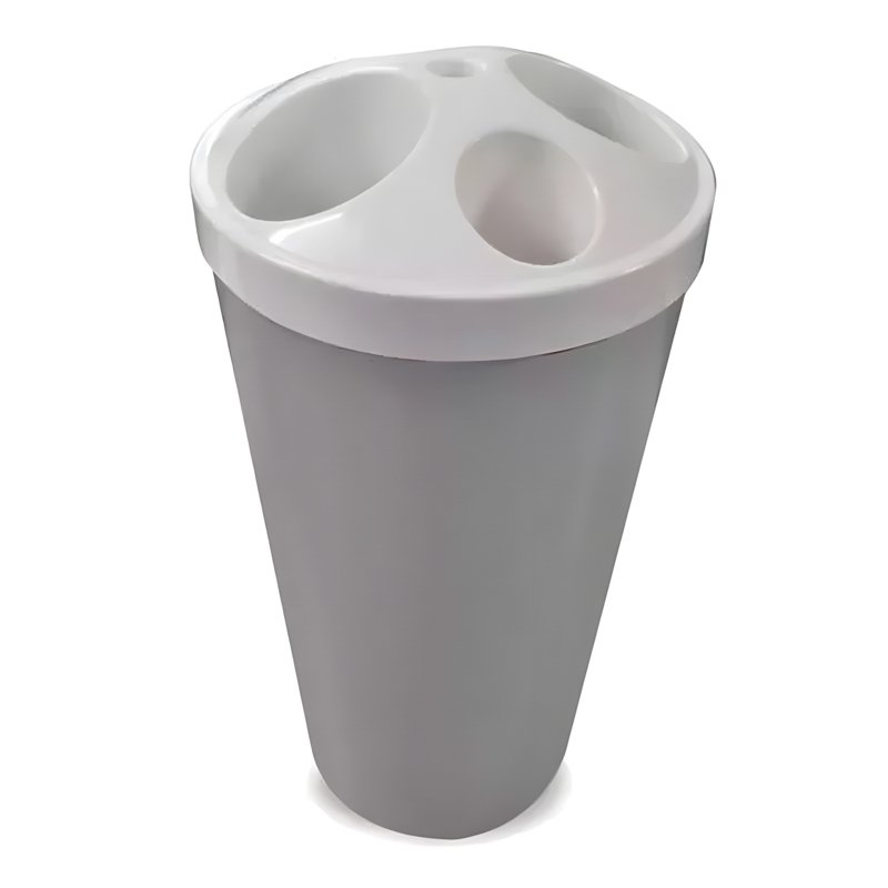 DISPENSER DE COPOS CINZA - BRALIMPIA