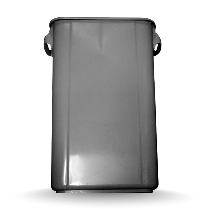 LIXEIRA CINZA COM ALÇA SEM LOGO BRALIMPIA - 50L