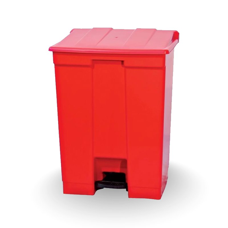 COLETOR COM PEDAL VERMELHO BRALIMPIA - 60L