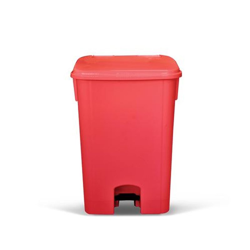 COLETOR COM PEDAL VERMELHO BRALIMPIA - 15L