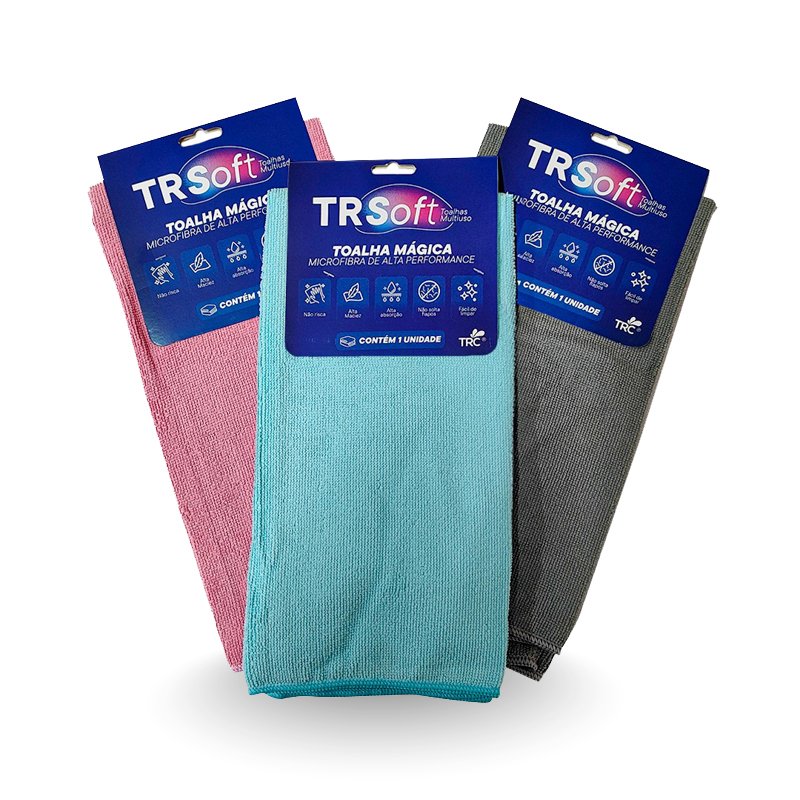 PANO MICROFIBRA TRSOFT AUTOMOTIVO - 40x40CM