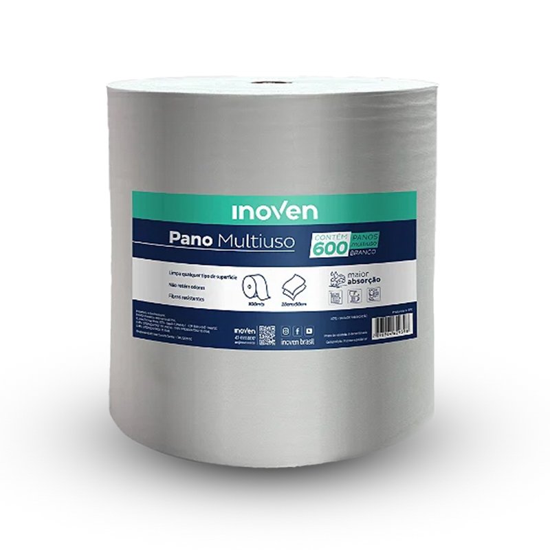 PANO MULTIUSO BRANCO INOVEN - 0,28X300M