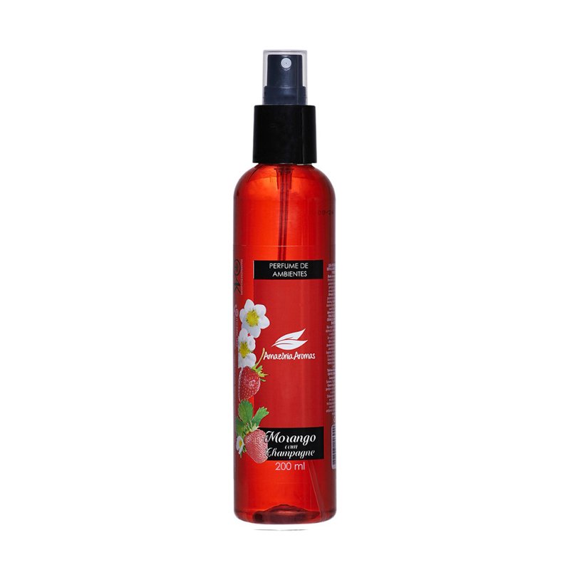 AMAZÔNIA AROMAS PERFUME DE AMBIENTE MORANGO CHAMPAGNE - 200ML