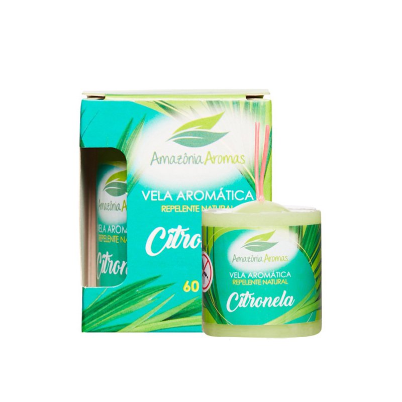 AMAZÔNIA AROMAS VELA PERFUMADA CITRONELA - 60G