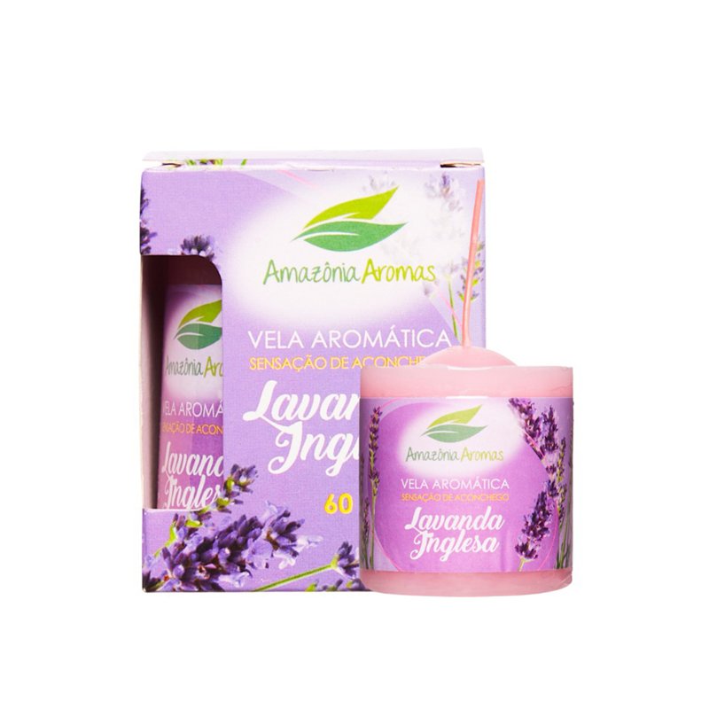 AMAZÔNIA AROMAS VELA PERFUMADA LAVANDA INGLESA - 60G