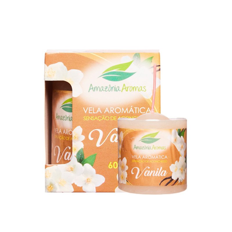 AMAZÔNIA AROMAS VELA PERFUMADA VANILA - 60G