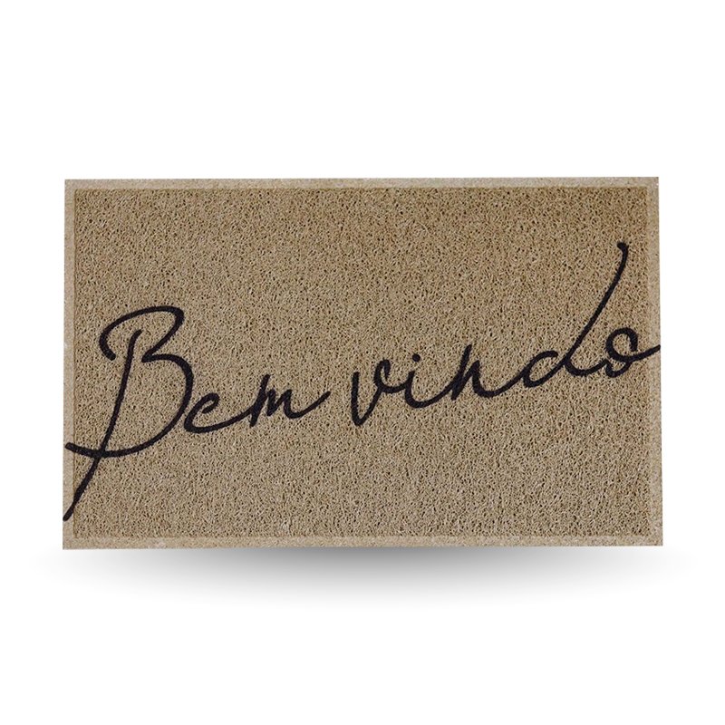 TAPETE BEM VINDO LIGHT BEGE KAPAZI - 40X60