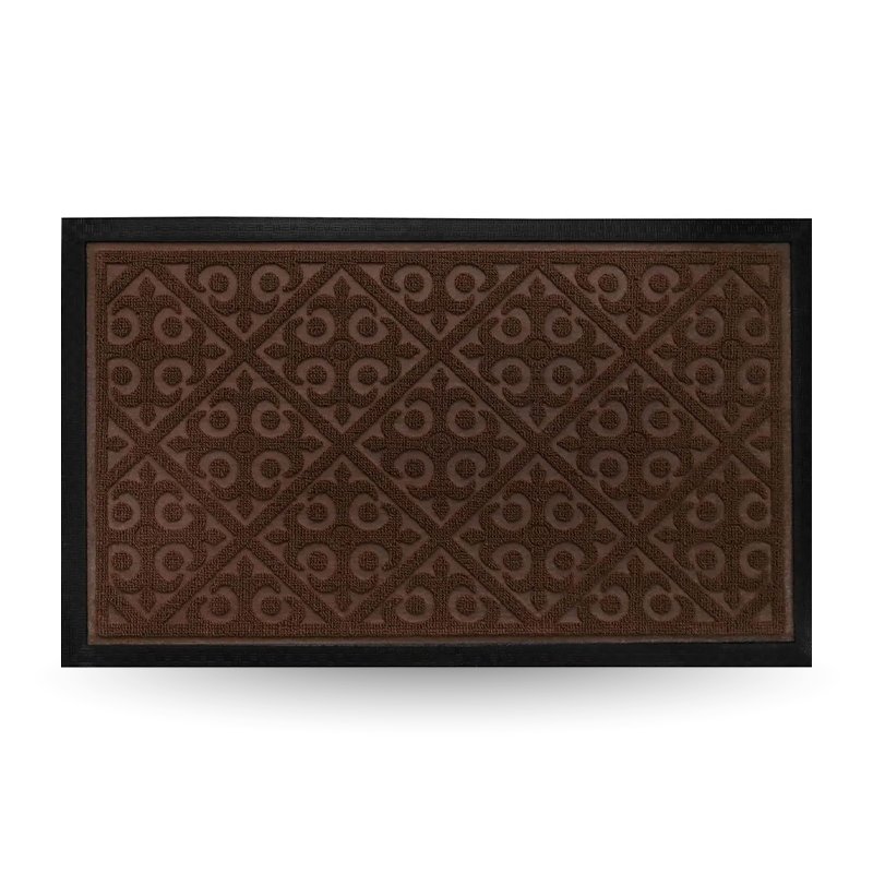 TAPETE ENTRADA ALTA ABSORÇÃO MARROM KAPAZI - 45X75