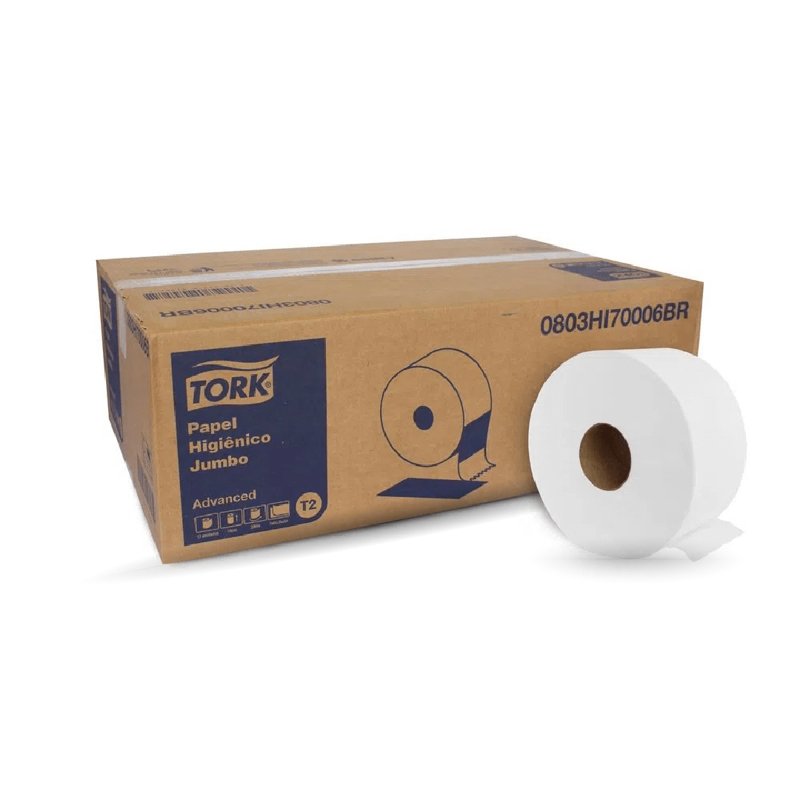TORK PAPEL HIGIÊNICO ROLÃO JUMBO FD 12X200 - 70006BR