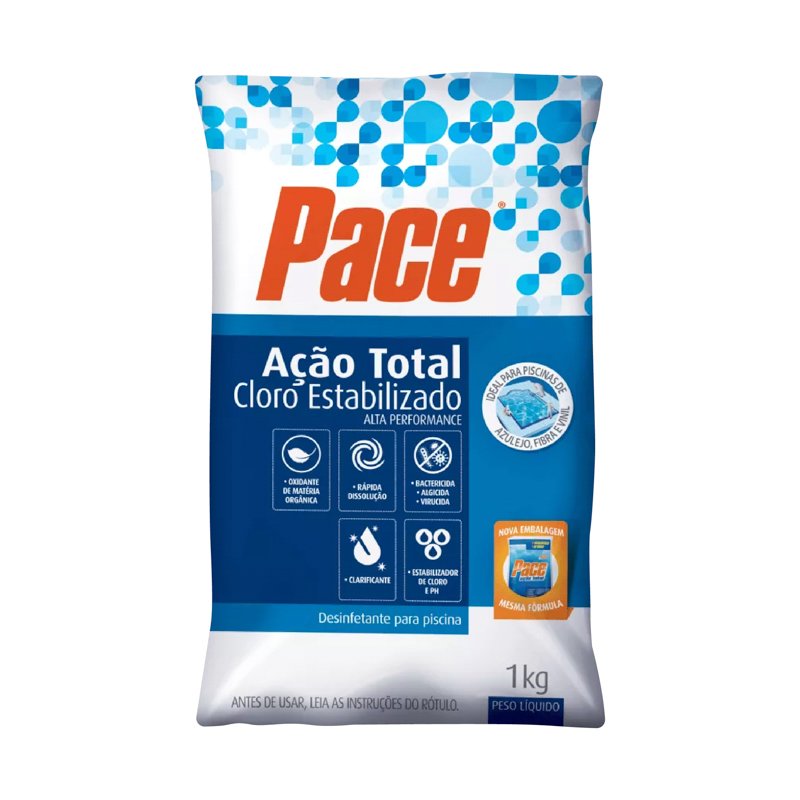 CLORO GRANULADO AÇÃO TOTAL PACE - 1KG