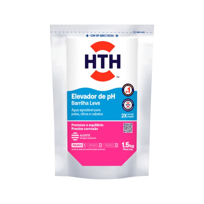 ELEVADOR DE PH EM PÓ HTH - 1,5KG