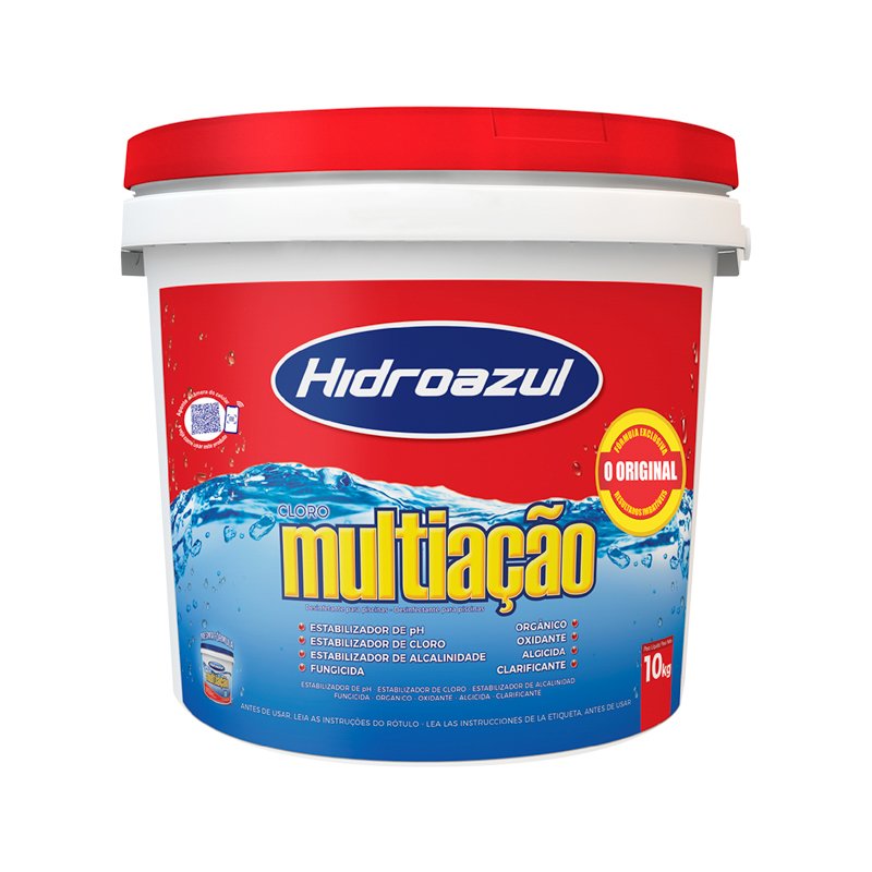 CLORO DE MULTIAÇÃO HIDROAZUL - 10KG