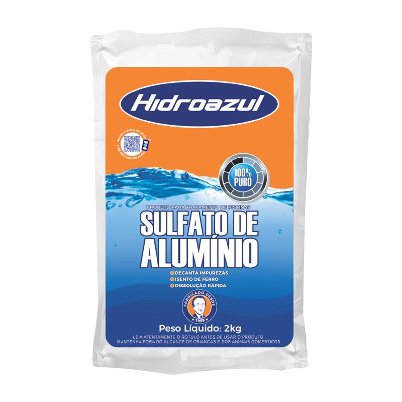 SULFATO DE ALUMÍNIO HIDROAZUL - 2KG