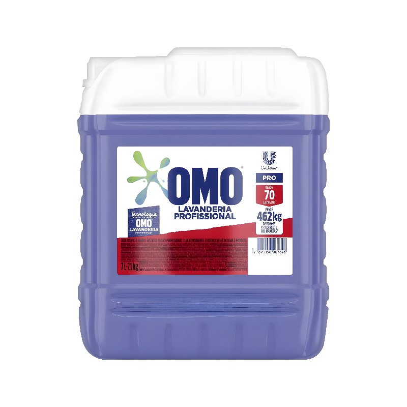 DETERGENTE LÍQUIDO OMO LAVANDERIA PROFISSIONAL UNILEVER - 7L