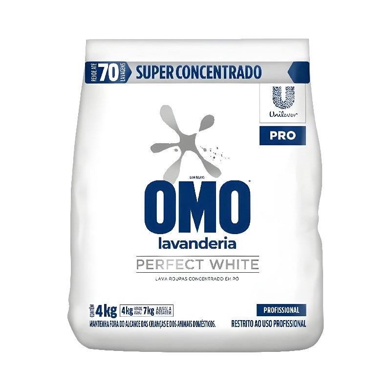 DETERGENTE EM PÓ OMO PERFECT WHITE UNILEVER - 4KG