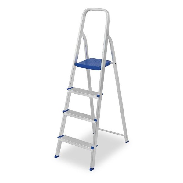 ESCADA DE ALUMÍNIO 4 DEGRAUS REAL
