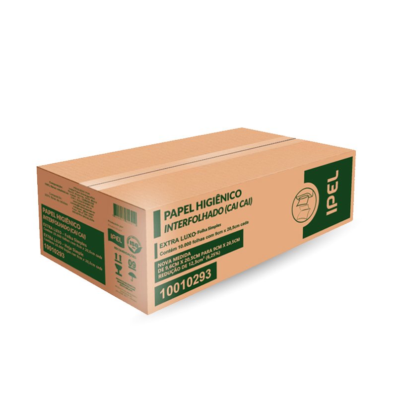 PAPEL HIGIÊNICO INTERFOLHADO FARDO 8000FL - IPEL