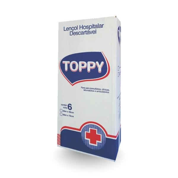LENÇOL HOSPITALAR CÉLULA VIRGEM TOPPY - 50X50CM
