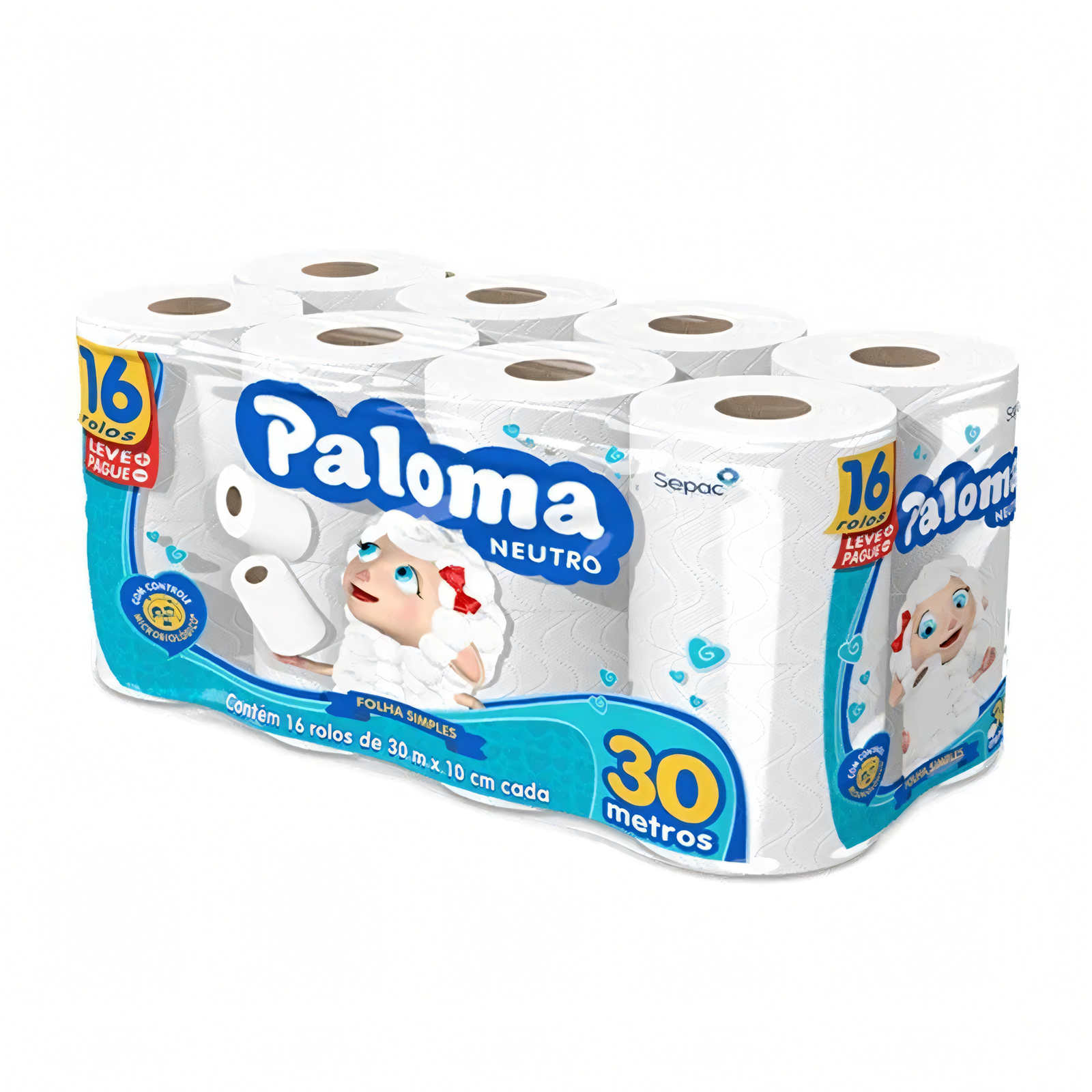 PAPEL HIGIÊNICO PALOMA - 8X30M