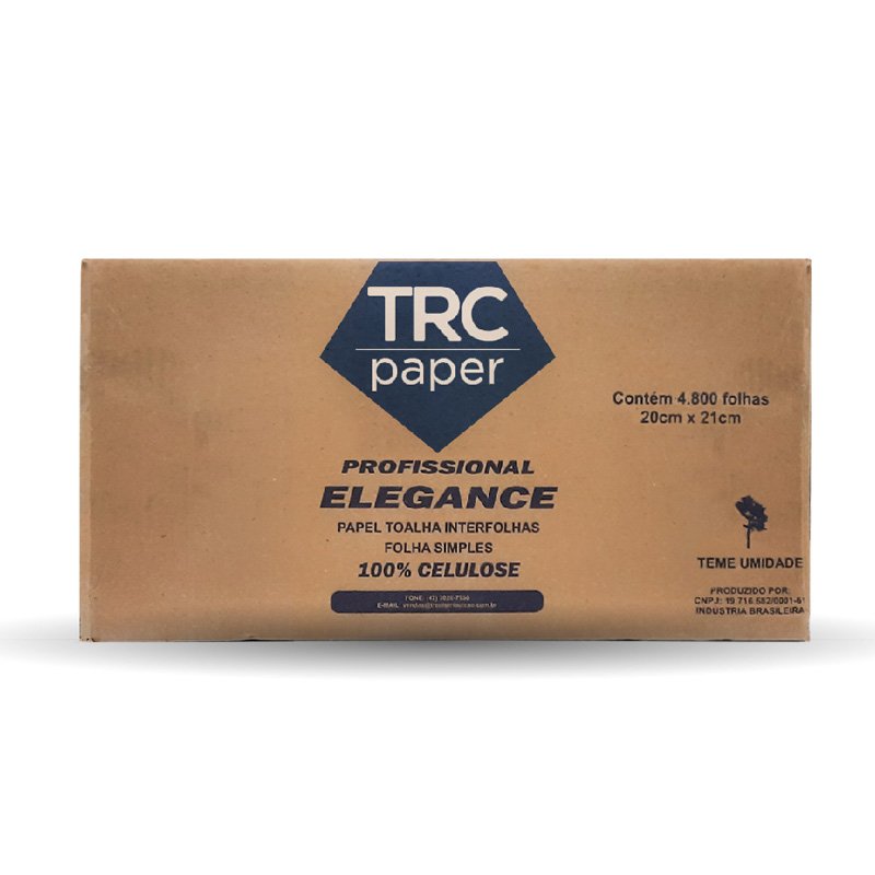 PAPEL TOALHA TRC PAPER ELEGANCE 4800 FOLHAS - 20X21CM