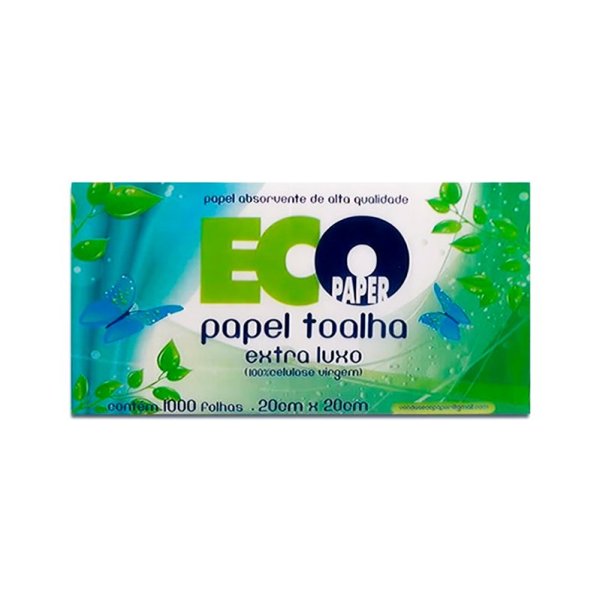 PAPEL TOALHA ECOSOFT 20X20CM - 500GR