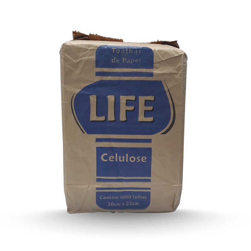 PAPEL TOALHA LIFE AZUL 1000FOLHAS - 20X23CM