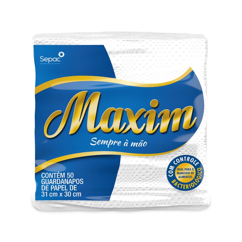 GUARDANAPO MAXIM COM 50 UNIDADES - 31X30CM