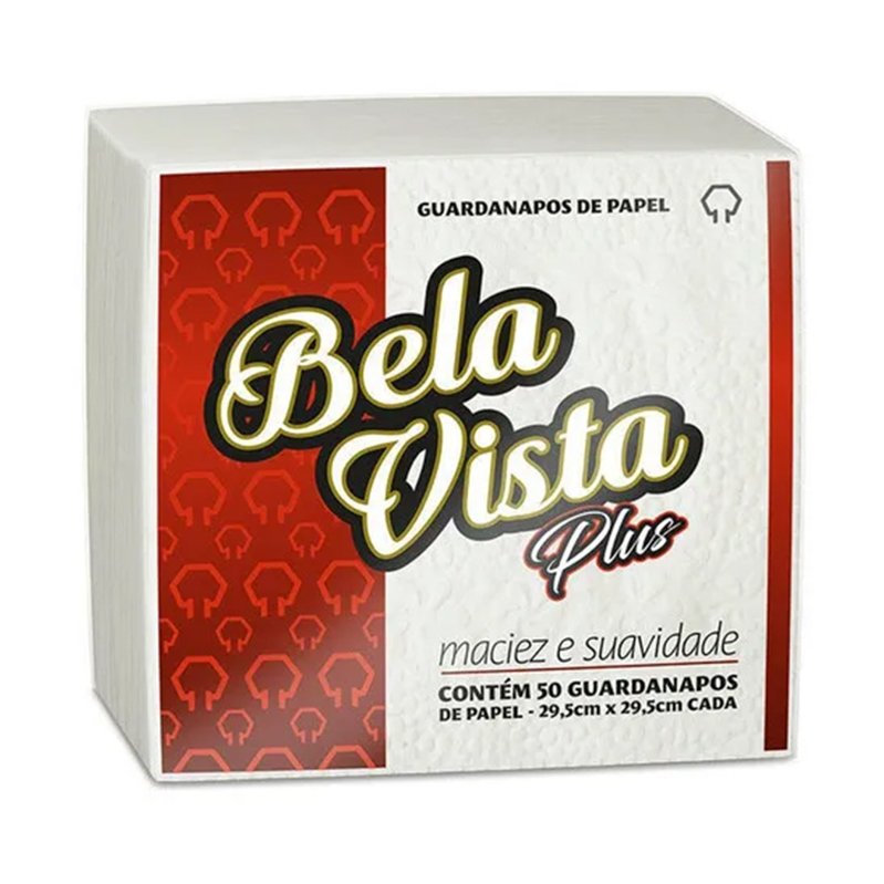 GUARDANAPO PAPEL BELA COM 50 UNIDADES - 29,5X29,5CM