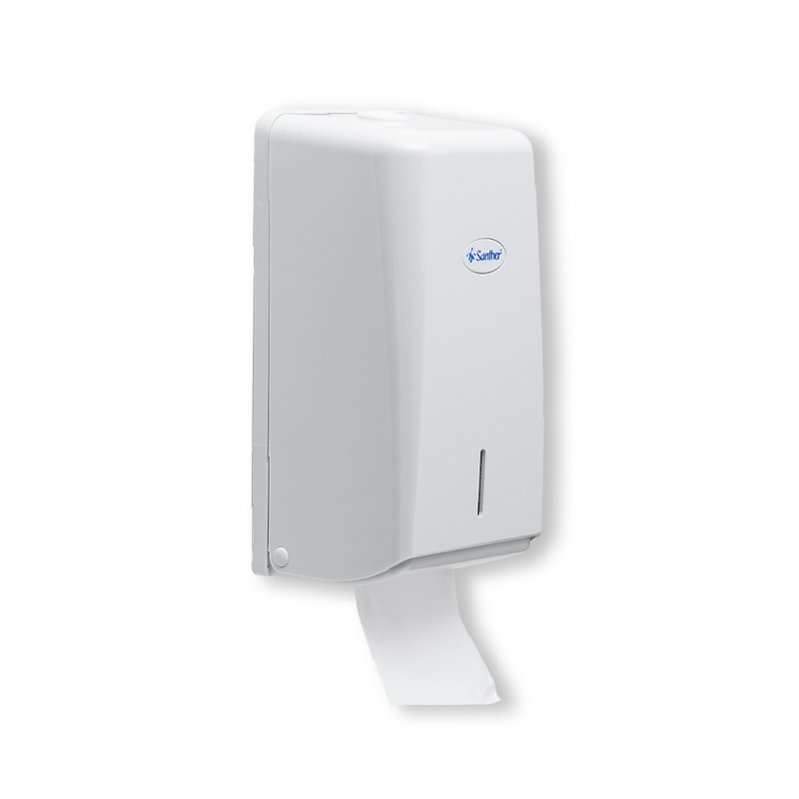 SANTHER DISPENSER PAPEL HIGIÊNICO INTERFOLHADO – TITANIUM – DID10