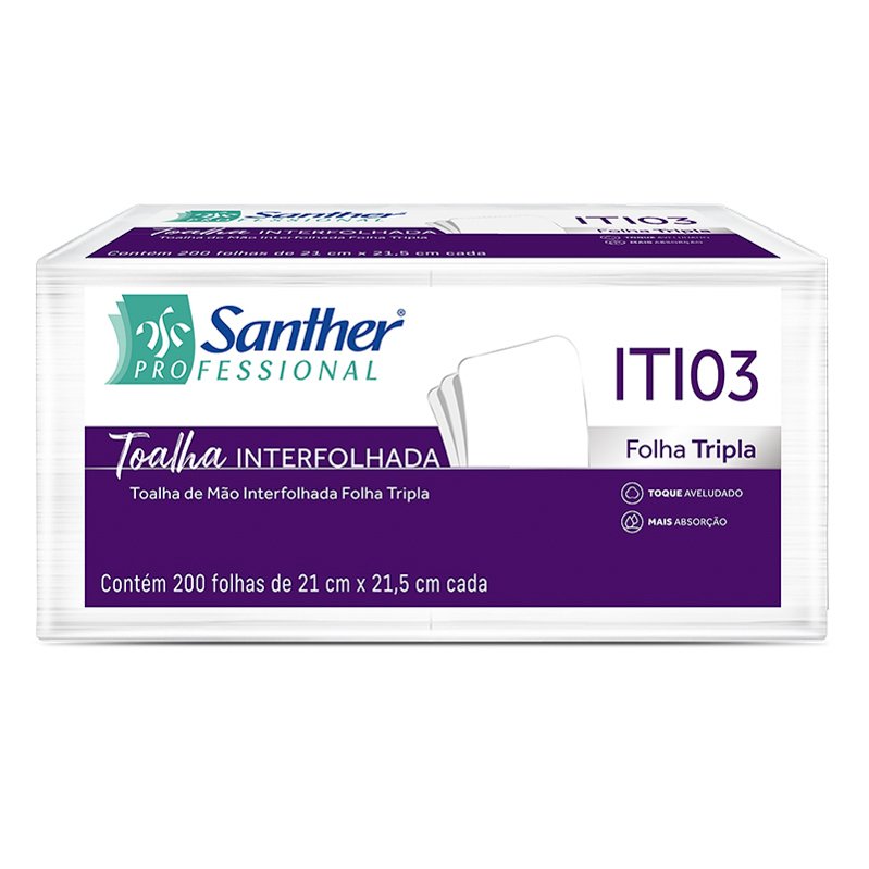 SANTHER PAPEL TOALHA INTERFOLHADO INOVATTA 12X200 – ITI03
