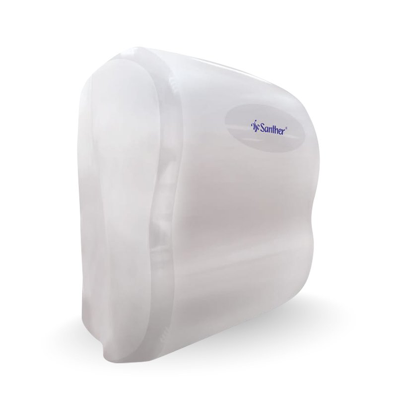 SANTHER DISPENSER TOALHA EM BOBINA ELEGANCE – BRANCO – DBB10