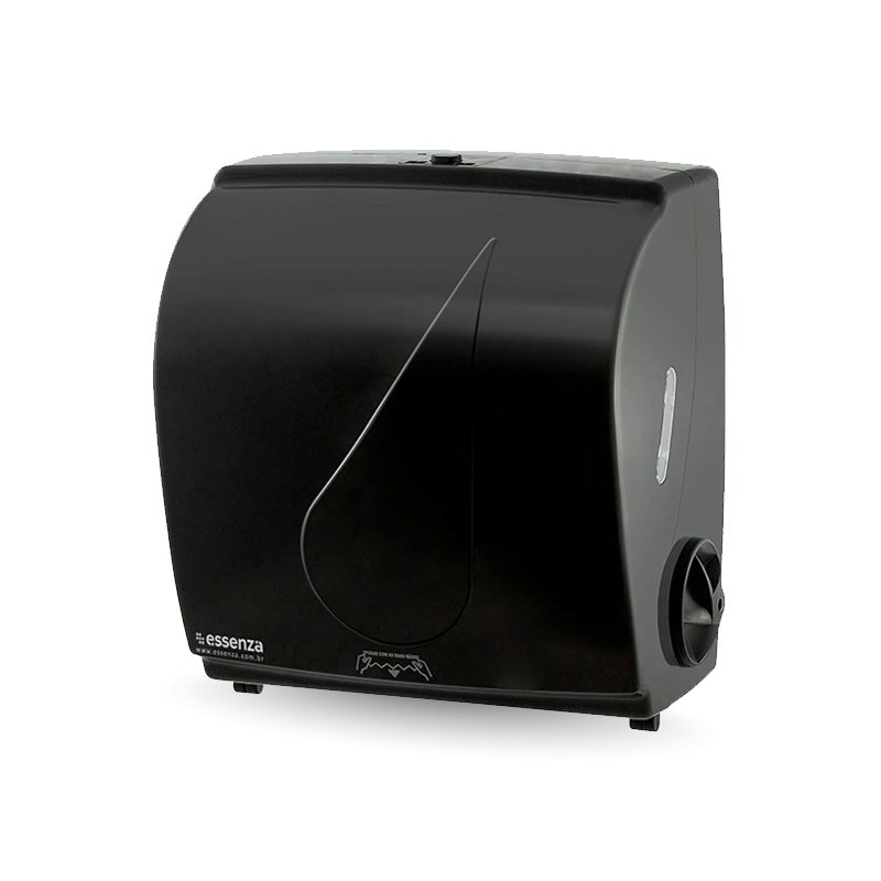 DISPENSER PAPEL TOALHA CORTE AUTOMÁRICO PRETO DROPY - FORTCOM