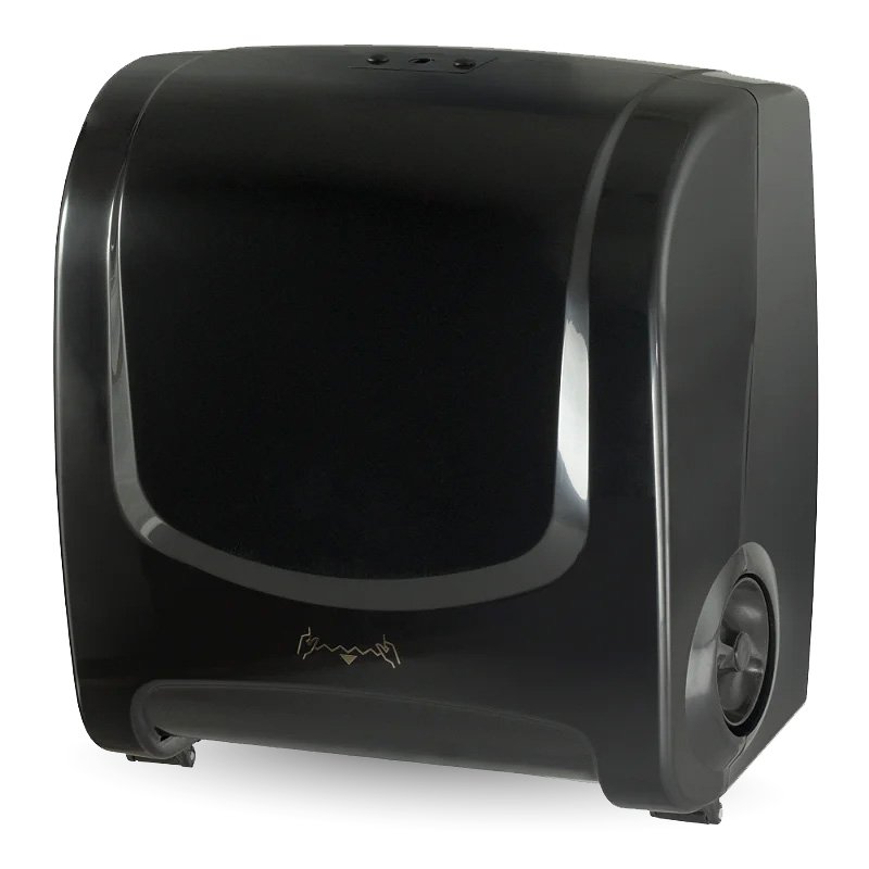 DISPENSER DE PAPEL TOALHA AUTO CORTE PRETO - PLESTIN