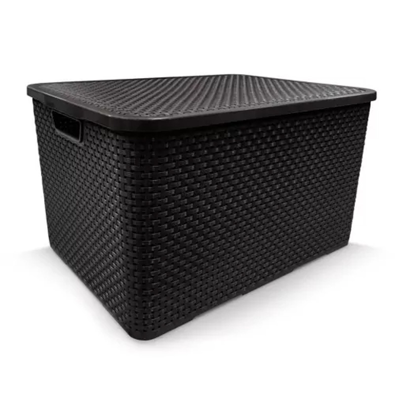 CAIXA ORGANIZADORA COM TAMPA PRETA ARQPLAST – 20L