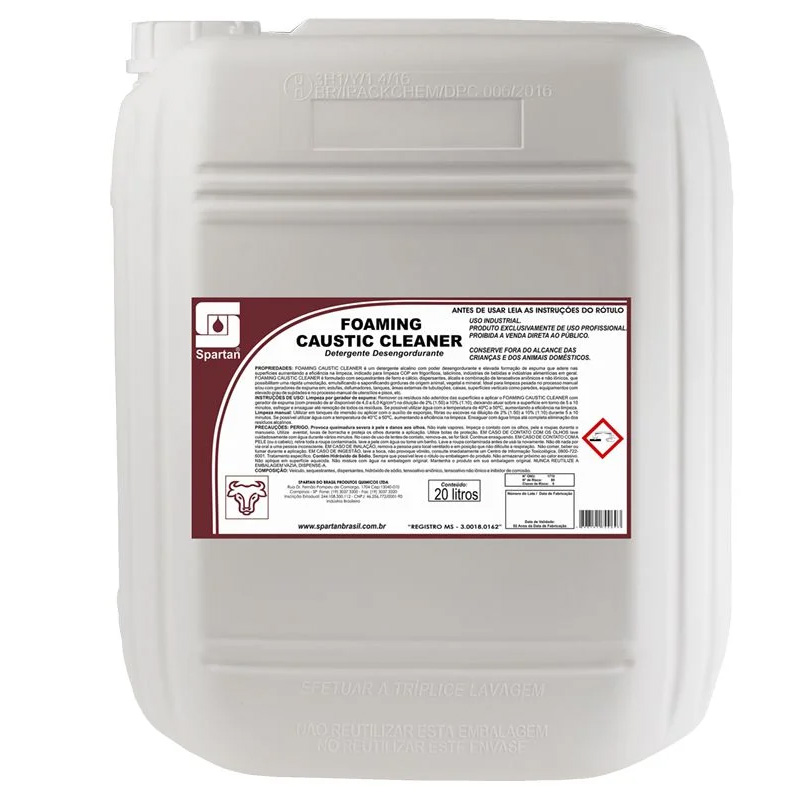 FOAMING CAUSTIC CLEANER DESENGORDURANTE SPARTAN - 20L